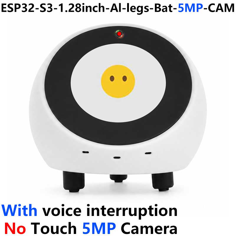 ESP32-S3 AI Camera 1.28inch LCD Dual MIC Development Board Display 1.28 inch Voice Interruption Object Recognition 10-in-1 Multifunctional