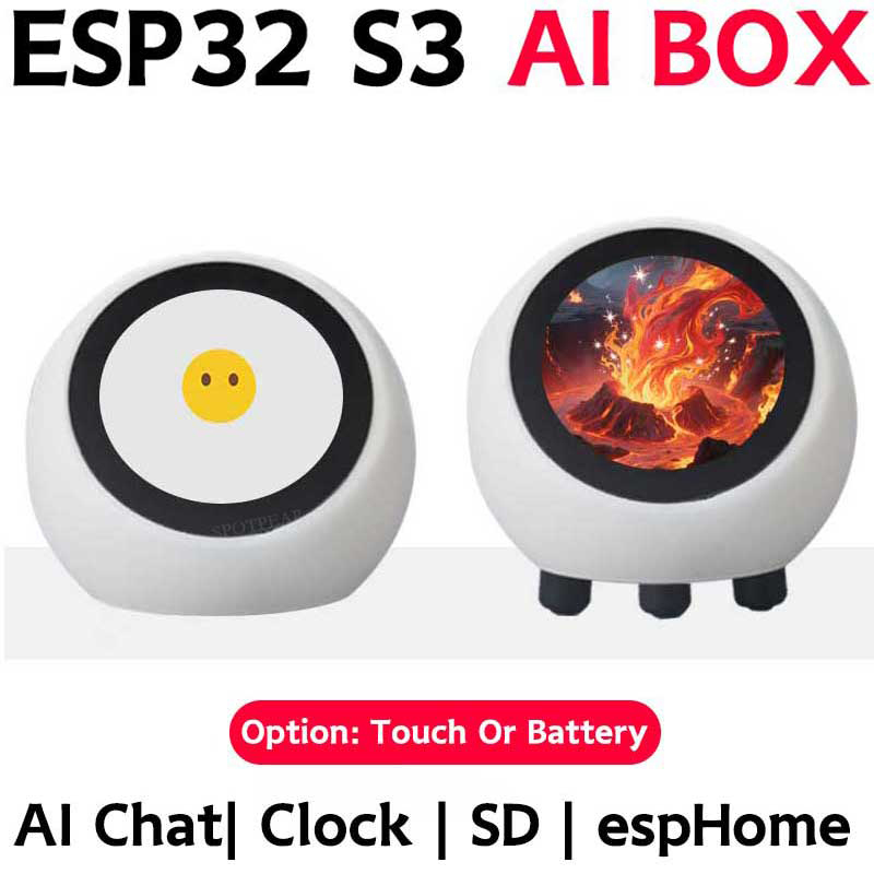 DeepSeek  AI Voice  Robot Ball ESP32-S3 1.28 inch LCD N16R8 Development Board espHome Assistant Wifi Weather Station TimeClock Electronic EYE
