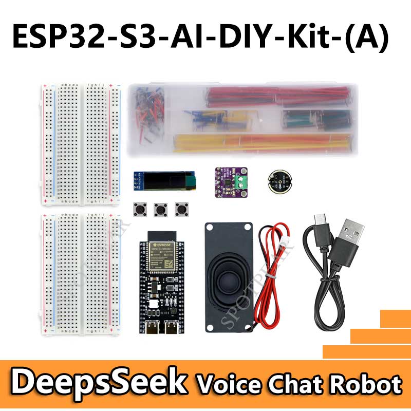 DeepsSeek AI Voice Chat ESP32-S3 Breadboard-DIY-Kit N16R8 WROOM-1-N16R8 DevKitC-1 Development Board