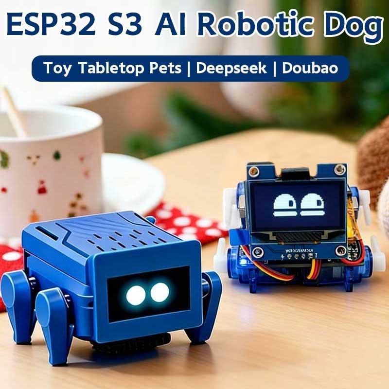 ESP32-S3 AI Voice Dialogue Robot Mechanical Dog Development Board Toy Tabletop Pet Deepseek