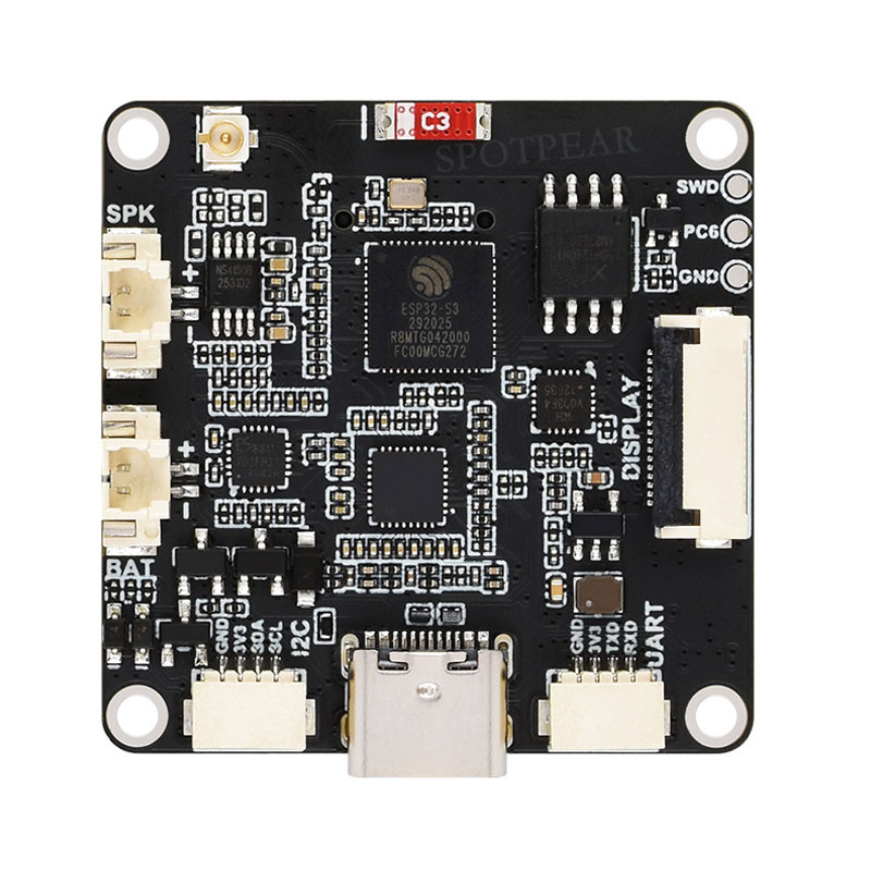 ESP32-S3 AI Camera Development Board Dual Microphone with Display Port