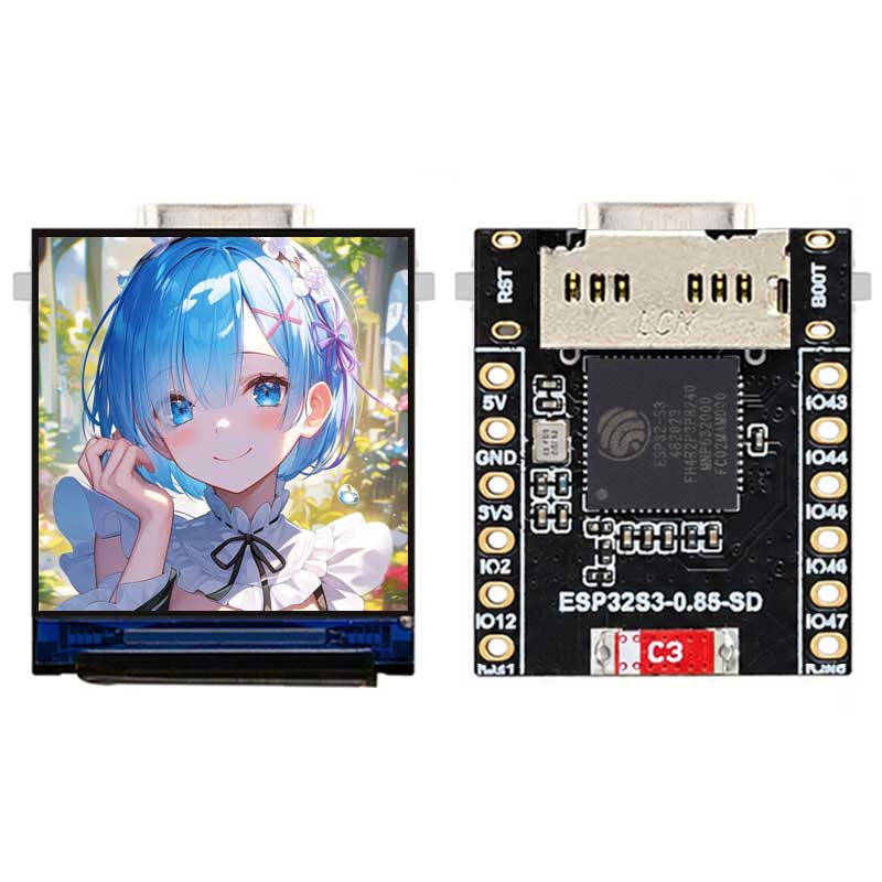 ESP32-S3 LCD Mini tiny Development Board 0.85 inch Display 0.85inch Screen 128x128 SD-Port For Arduino