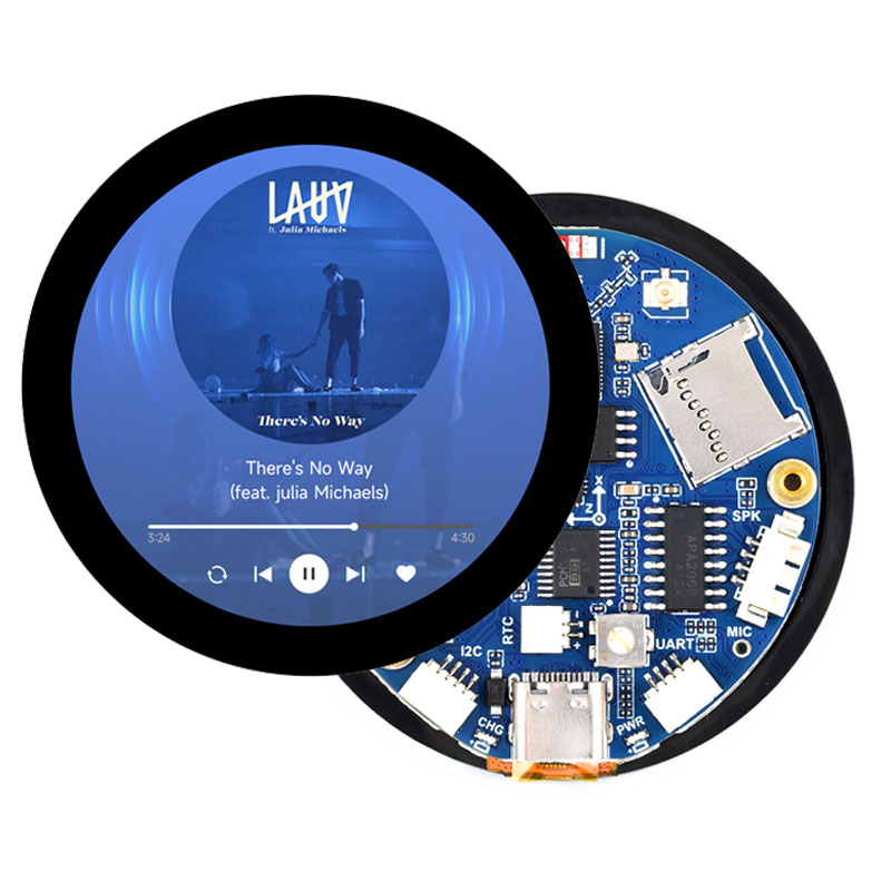 DeepSeek AI Voice Chat ESP32 S3 Development Board 1.85 inch Round LCD 1.85inch Display QMI8658 /MIC /SD /MP3  Audio LVGL For Arduino