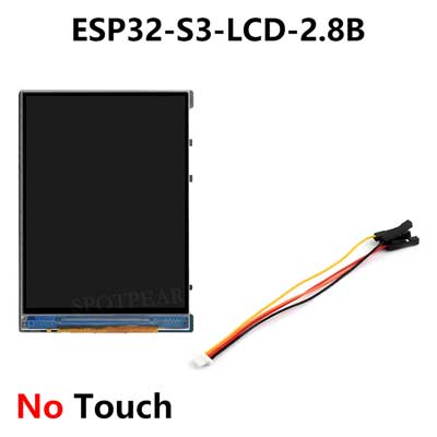 ESP32 S3 Development Board 2.8 inch B LCD 2.8inch Display 480x640 TouchScreen QMI8658 Sensor / Battery Port LVGL/HMI For Arduino