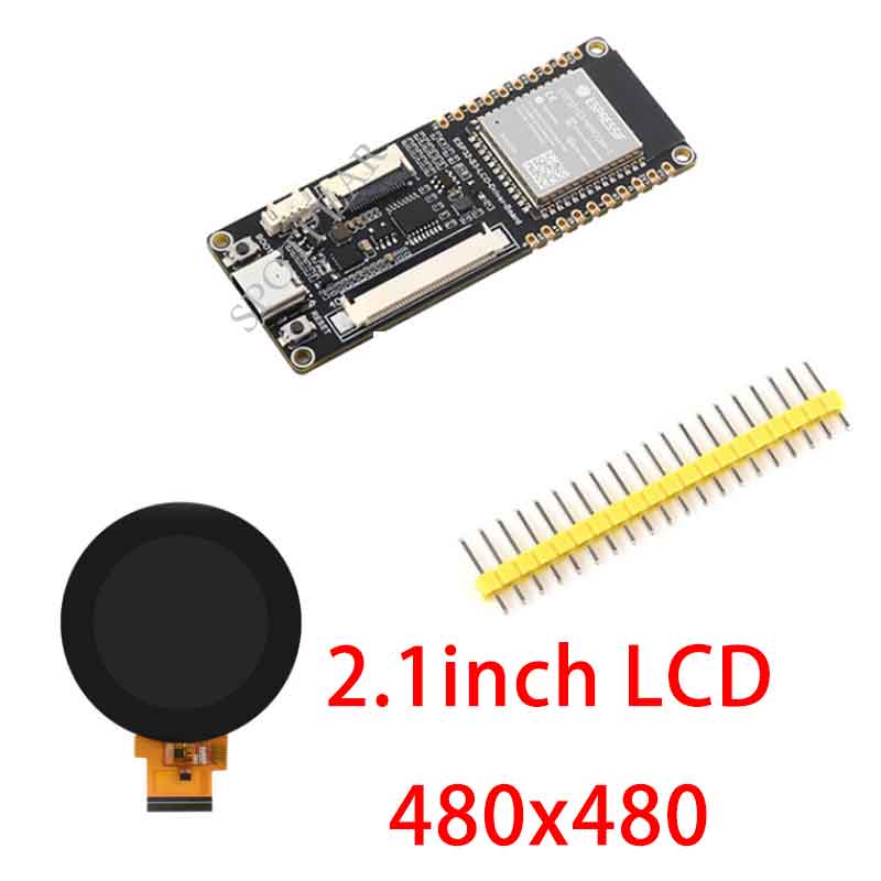 ESP32-S3 And 2.1inch Round LCD Kit N8R8 Captive TouchScreen Display 480x480