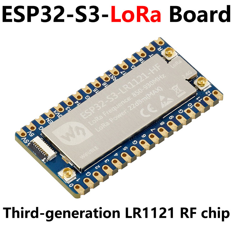 ESP32‑S3 LoRa Development Board with LR1121 3rd Generation RF Chip USB Stamp Hole