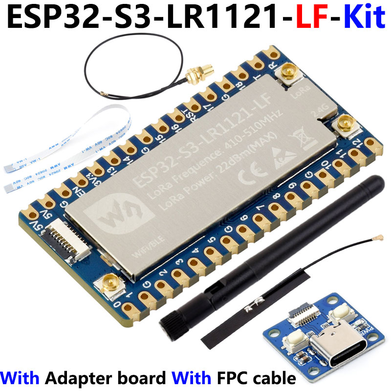 ESP32‑S3 LoRa Development Board with LR1121 3rd Generation RF Chip USB Stamp Hole