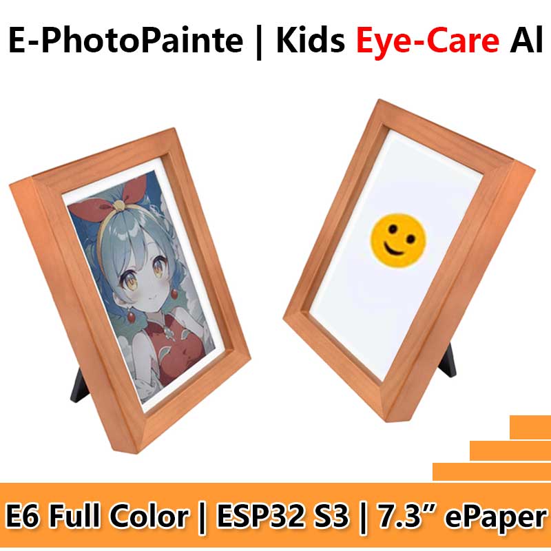 ESP32-S3 AI E-Paper Ink Screen 7.3-inch E6 Full-Color Electronic PhotoPainter Frame Deepseek