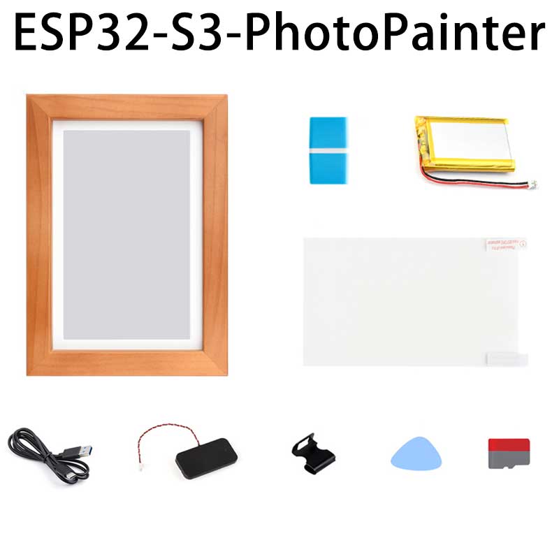 ESP32-S3 AI E-Paper Ink Screen 7.3-inch E6 Full-Color Electronic PhotoPainter Frame Deepseek