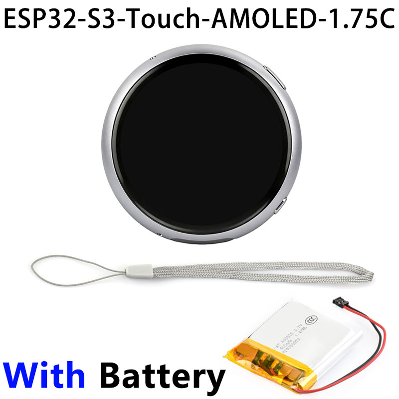 ESP32 S3 AI 1.75 inch Development Board with 1.75inch AMOLED Touchscreen Round Screen Deepseek