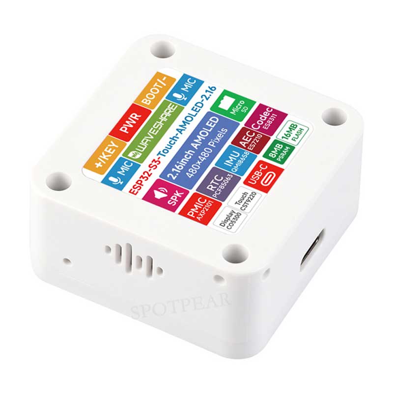 ESP32-S3 2.16inch  AMOLED Display AI Development Board 480×480 2.16 inch TouchScreen Deepseek