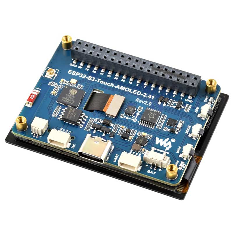 ESP32 S3 Development Board 2.41 inch AMOLED Display 600x450 TouchScreen For Arduino LVGL With SD-Port/ QMI8658C 6-Axis Sensor