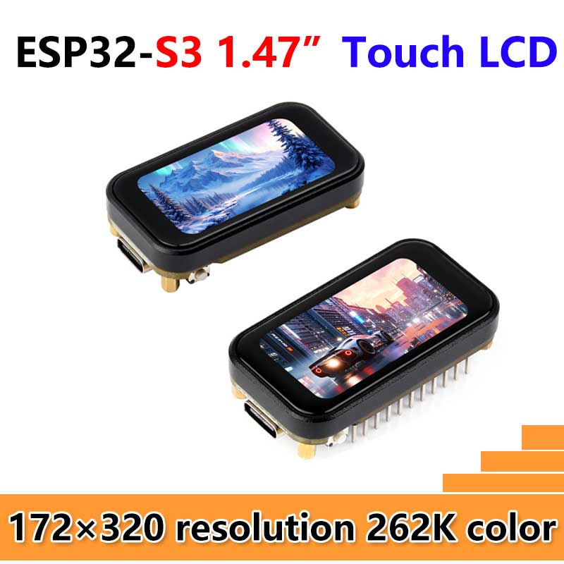 ESP32 S3 Development Board 1.47 inch LCD Touch Screen 1.47inch Display 172×320 SD AXS5106L JD9853