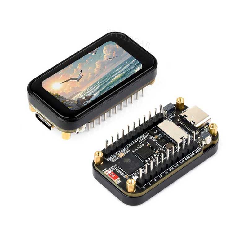 Carte De Développement ESP32-C6 Avec écran LCD 1.47 Pouces - Résolution 172x320, 262K Couleurs - Supporte WiFi 6 Et Bluetooth - Avec LED RGB - Idéal Pour Projets IoT Et Interface Graphique