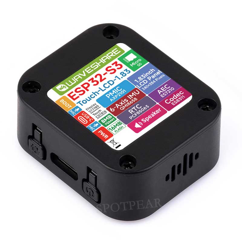 DeepSeek AI Voice Chat ESP32 S3 Development Board 1.83 inch TouchScreen Display 240x284