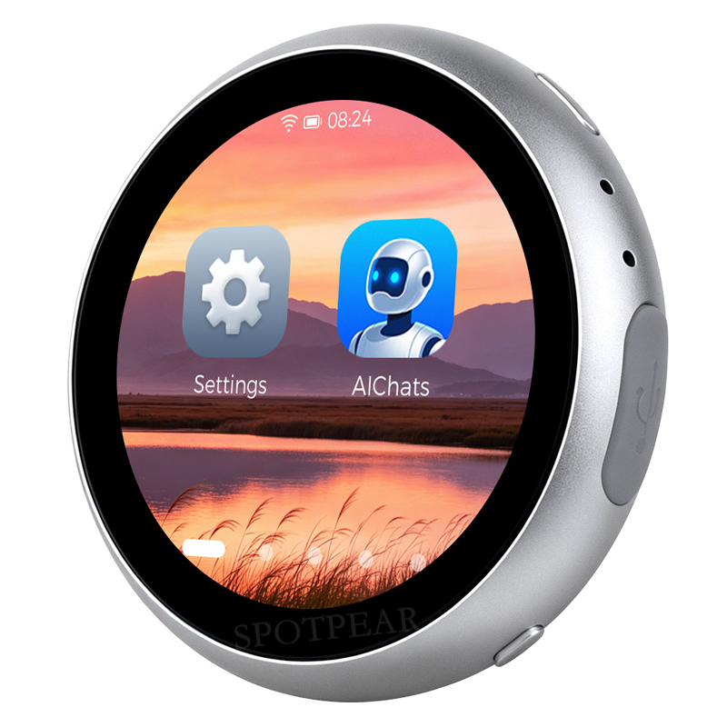 ESP32 S3 AI 1.85 inch Development Board with 1.85inch LCD Touchscreen Round Screen Electronic Badge Deepseek