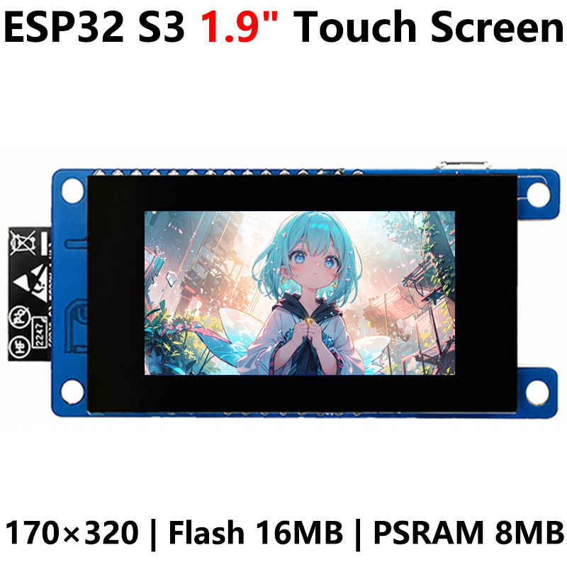 ESP32 S3 Development Board 1.9 inch LCD Capacitive Touch Screen 1.9inch Display 170×320 N16R8