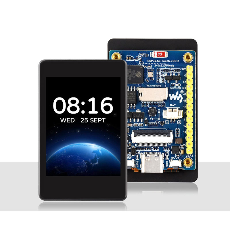 ESP32 S3 LCD Camera Development Board 2 inch Display QMI8658 Sensor / Battery Port LVGL/HMI For Arduino