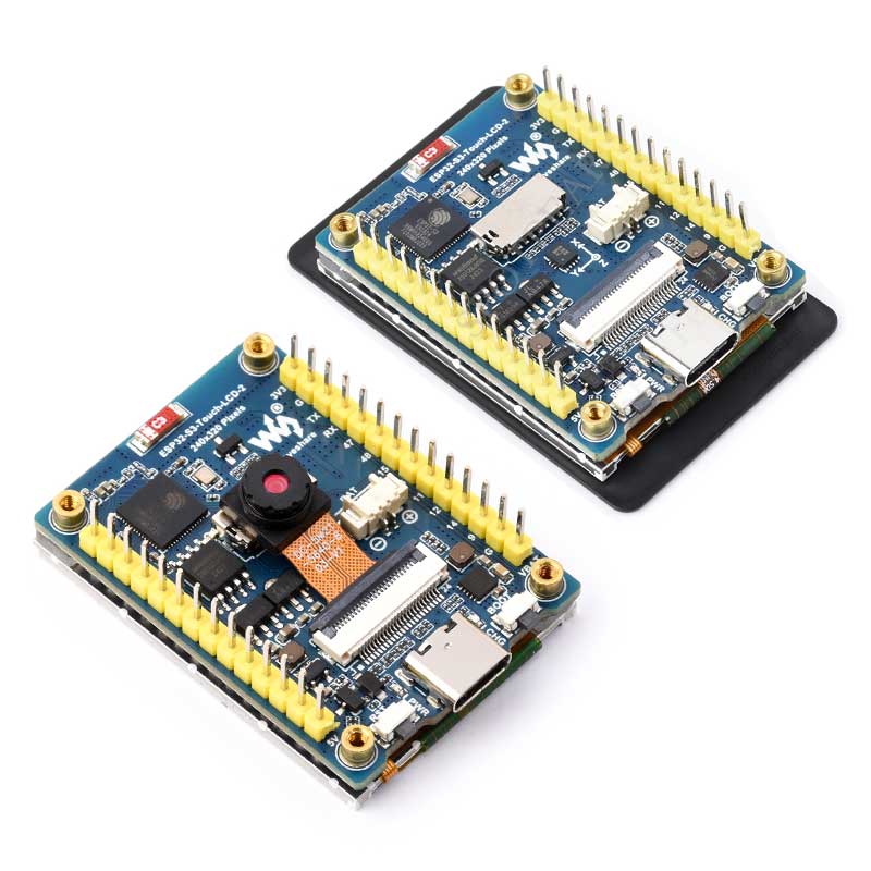 ESP32 S3 LCD Camera Development Board 2 inch Display QMI8658 Sensor / Battery Port LVGL/HMI For Arduino