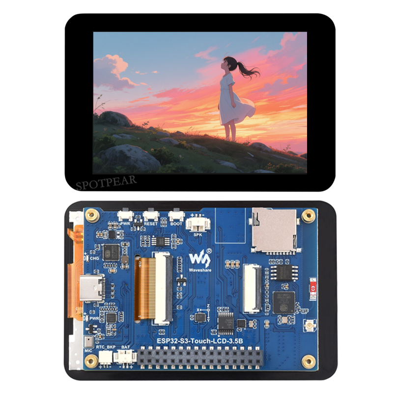 DeepSeek XiaoZhi AI Voice Chat Robot BOX ESP32-S3 Development Board 3.5 inch QSPI LCD N16R8 Touchscreen Display 6-Axis /Camera /SD