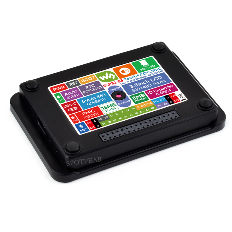 DeepSeek XiaoZhi AI Voice Chat Robot BOX ESP32-S3 Development Board 3.5 inch QSPI LCD N16R8 Touchscreen Display 6-Axis /Camera /SD