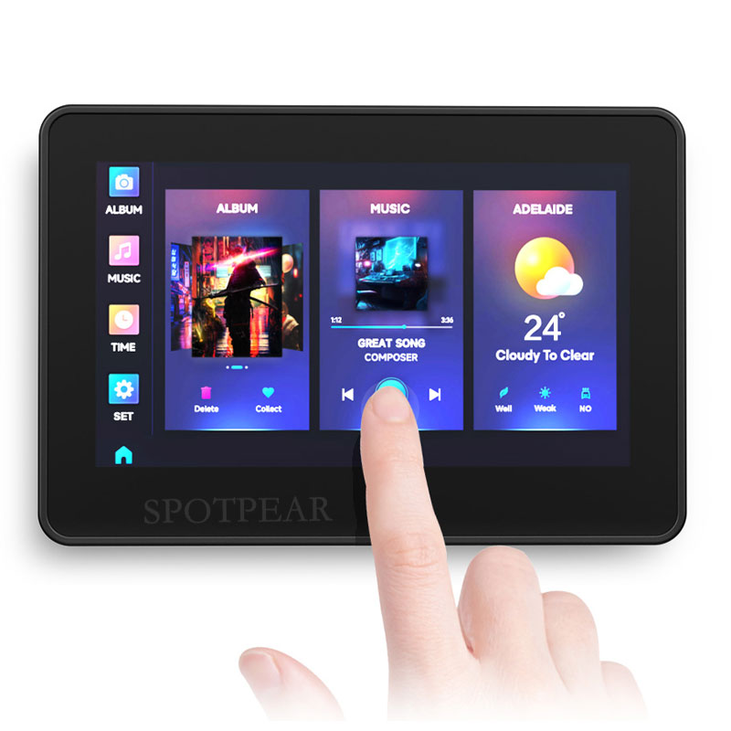 ESP32 S3 AI 4.3inch (C) Industrial Development Board 4.3 inch TouchScreen Display Sensor CAN I2C RS485 DeepSeek