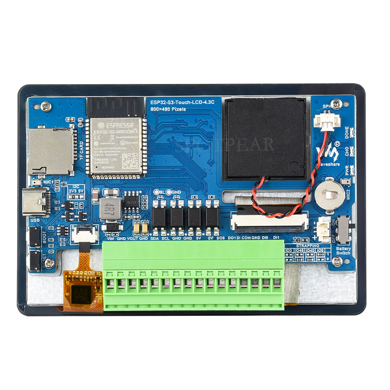 ESP32 S3 AI 4.3inch (C) Industrial Development Board 4.3 inch TouchScreen Display Sensor CAN I2C RS485 DeepSeek