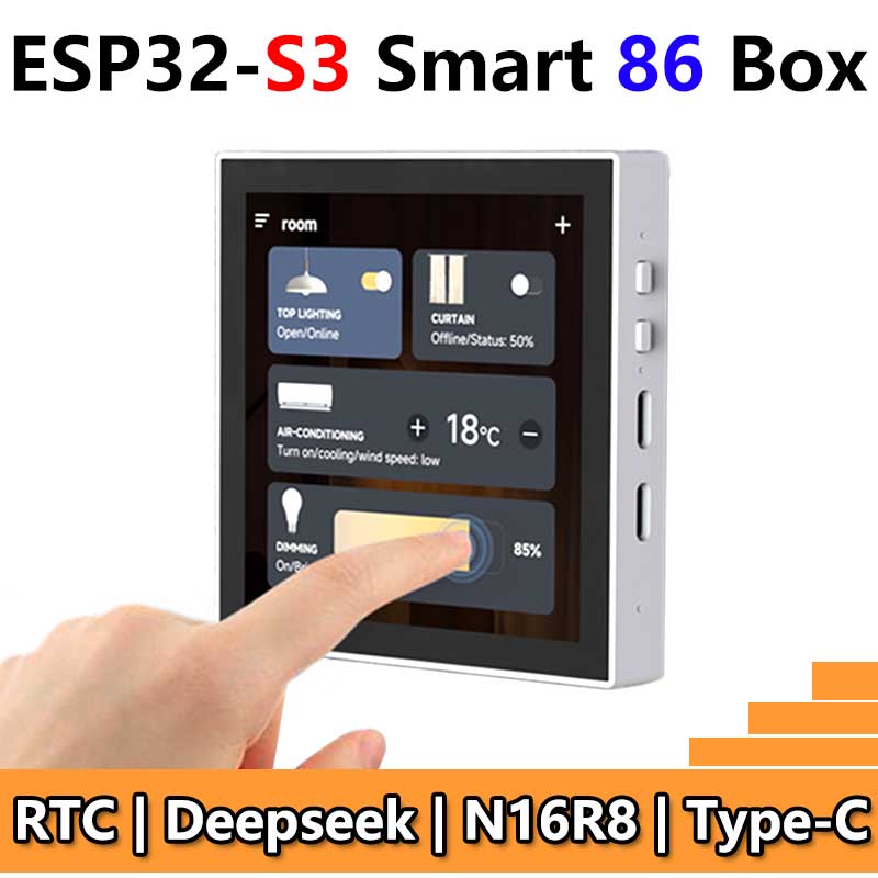 ESP32-S3 Smart 86 Box Development Board with 4 inch 480x480 Display Touch Screen For AI and DeepSeek