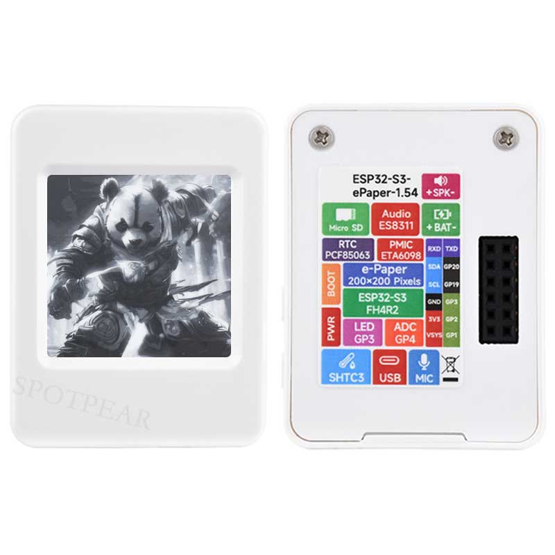ESP32-S3 AI 1.54-inch e-Paper Ink Screen 1.54inch Display AIoT Development Board N16R8 Deepseek