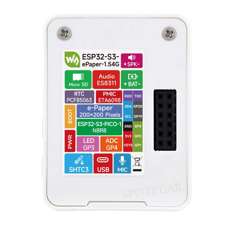 ESP32-S3 AI 1.54-inch (G) e-Paper Ink Screen 1.54inch Display AIoT Development Board  Deepseek