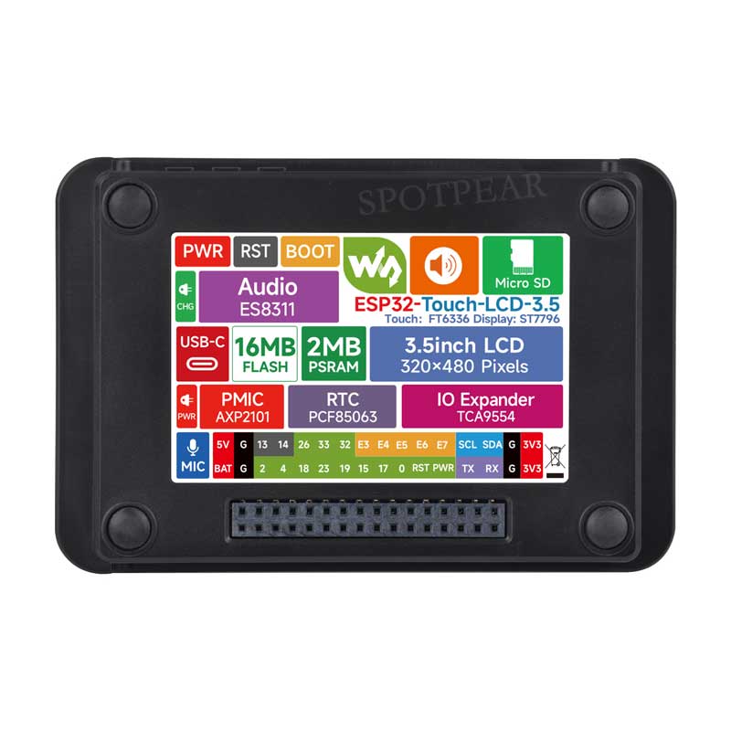 DeepSeek AI Voice Chat ESP32 Development Board 3.5 inch TouchScreen Display 320x480