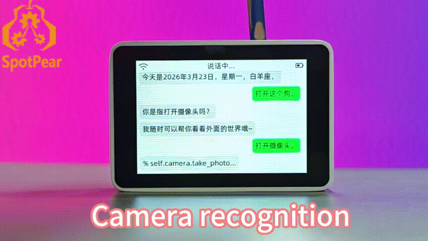 ESP32-S3 MAX AI Camera 3.5inch LCD Dual MIC Development Board Display ...