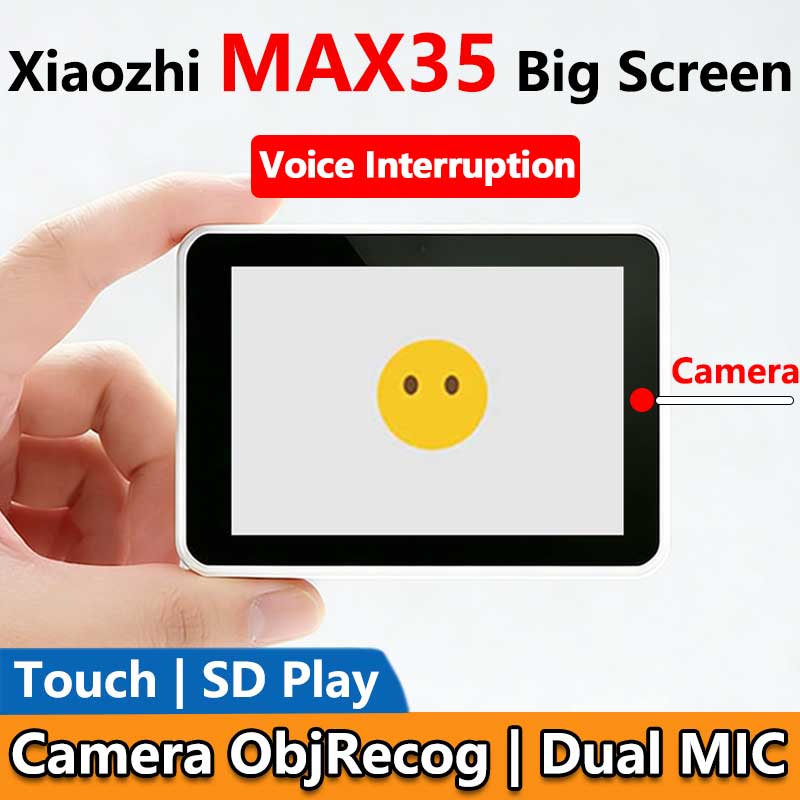 ESP32-S3 MAX AI Camera 3.5inch LCD Dual MIC Development Board Display 320x480 3.5 inch TouchScreen Voice Interruption Object Recognition