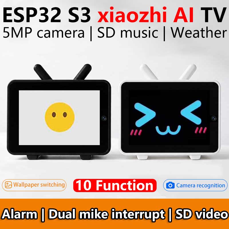 ESP32-S3 AI Camera 3.5inch LCD Dual MIC Development Board MINI TV  BOX Display 3.5 inch Voice Interruption Object Recognition 10-in-1 Multifunctional