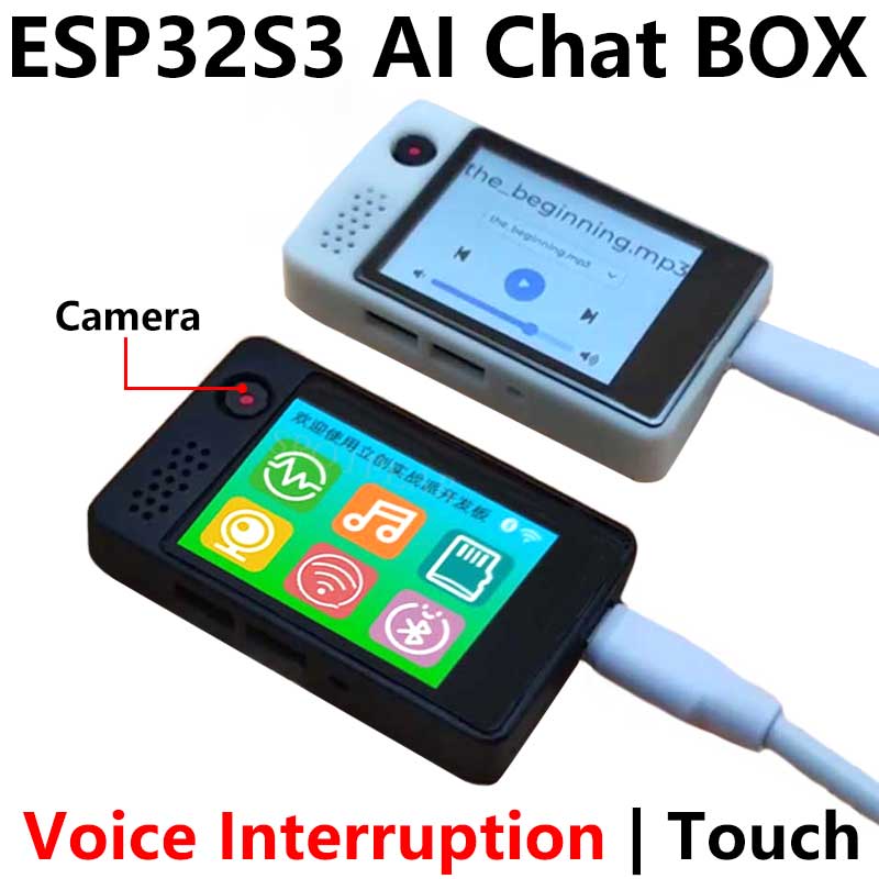 DeepSeek AI Voice Chat Camera Robot BOX ESP32-S3 Development Board 2 inch LCD N16R8 Touchscreen Display Camera