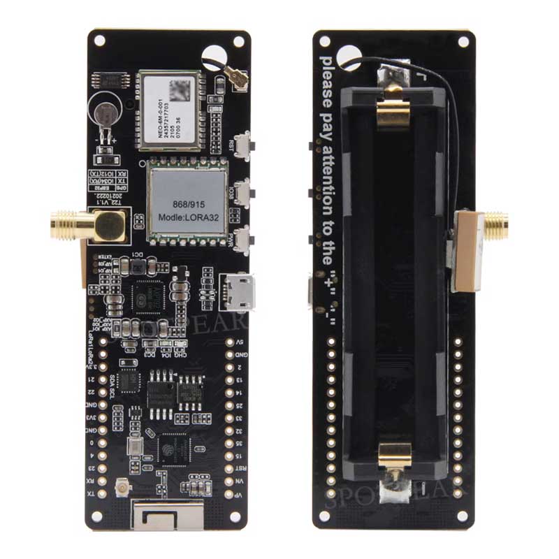 For TTGO Meshtastic T-Beam V1.2 ESP32 LoRa GPS Development Board OLED Display SX1278/SX1276 433/868/915/923MHz For LILYGO