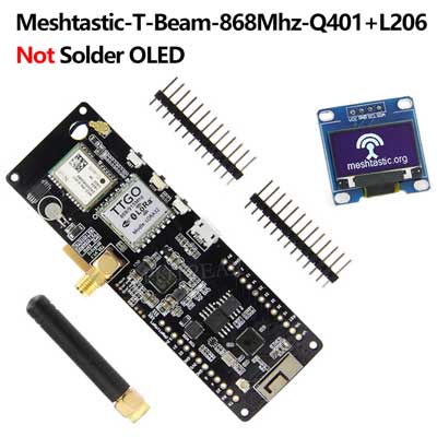 For TTGO Meshtastic T-Beam V1.2 ESP32 LoRa GPS Development Board OLED Display SX1278/SX1276 433/868/915/923MHz For LILYGO