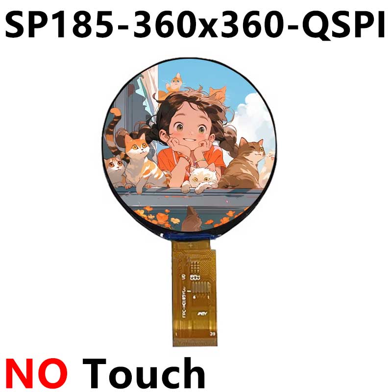 EchoEar 1.85 inch Round TouchScreen 1.85inch QSPI LCD 360*360 CST816T ST77916