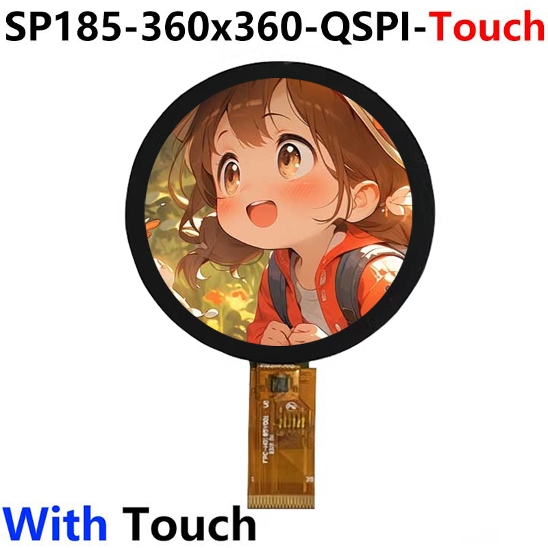 EchoEar 1.85 inch Round TouchScreen 1.85inch QSPI LCD 360*360 CST816T ST77916