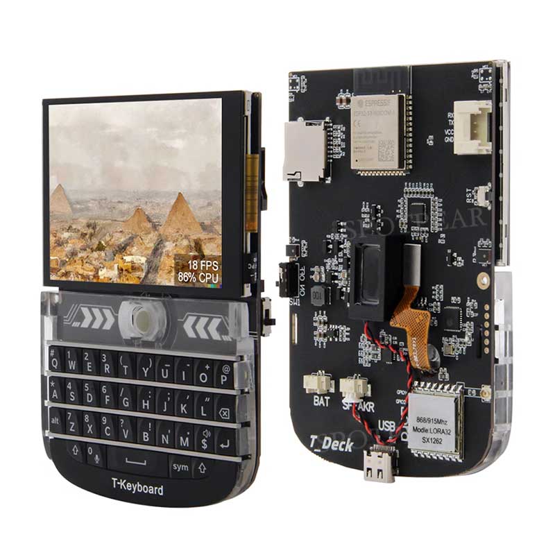 For T-Deck ESP32-S3 SX1262 LoRa WAN 2.8 inch LCD TouchScreen Display Blackberry KeyBoard For LILYGO