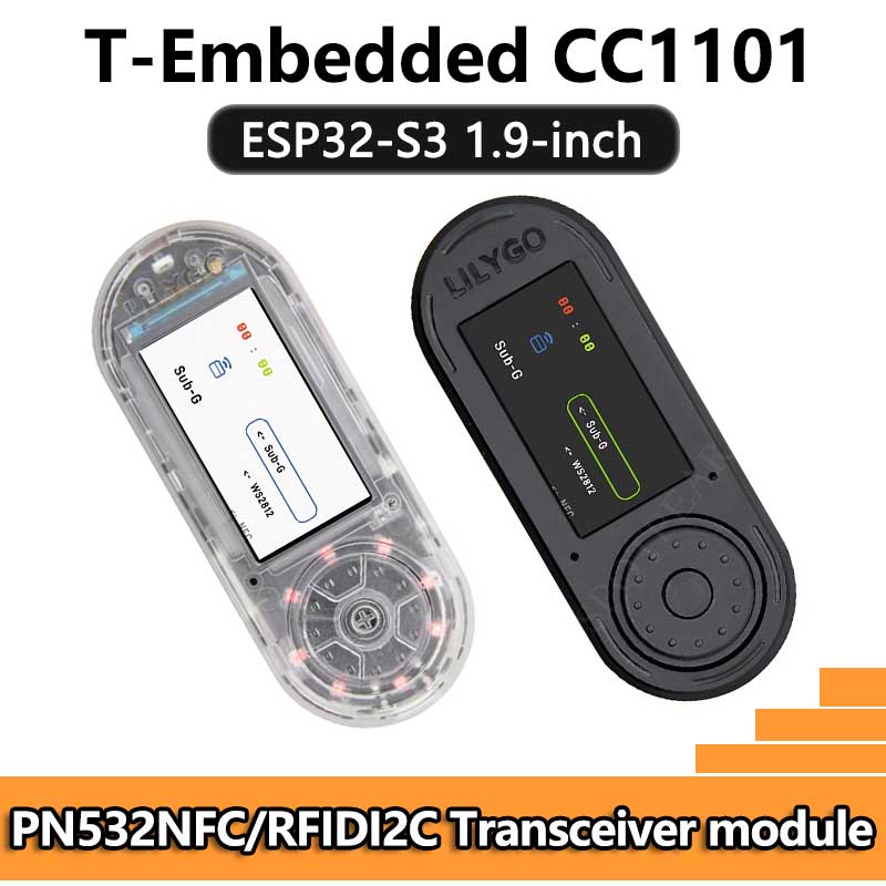 Cpolebev T-Embed ESP32-S3 CC1101 – Scheda LCD Con NFC RFID E Batteria 1300 MAh Per Progetti RF