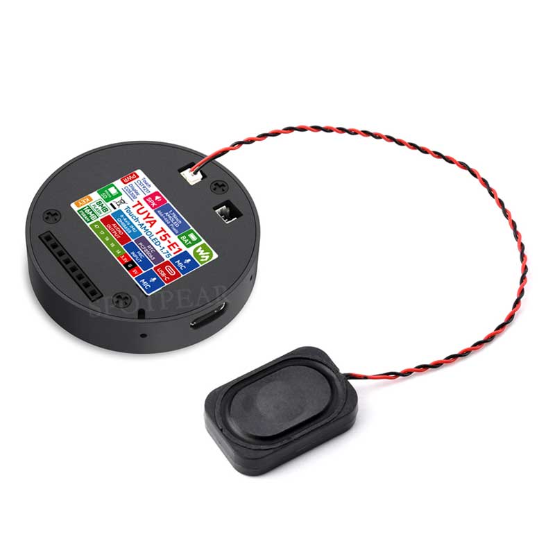 Tuya AI Voice Robot T5-E1 1.75 inch Round AMOLED TouchScreen GPS For XiaoZhi Development Board