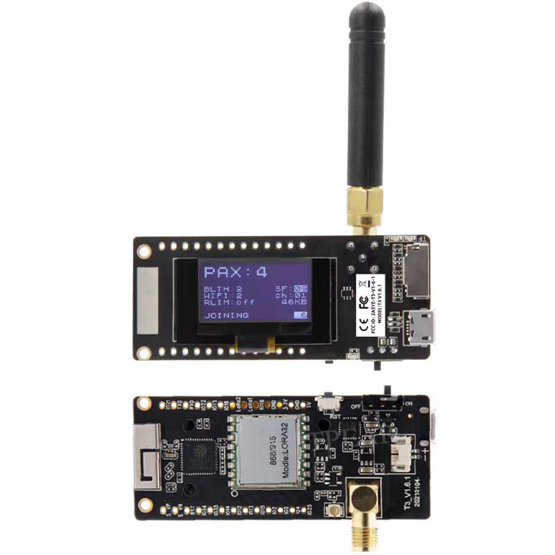 TTGO LoRa32 V2.1_1.6 ESP32 LoRa OLED 0.96 inch Paxcounter/Disaster-Radio CH9102 SX1278/SX1276 433/868/915/923Mhz For LILYGO