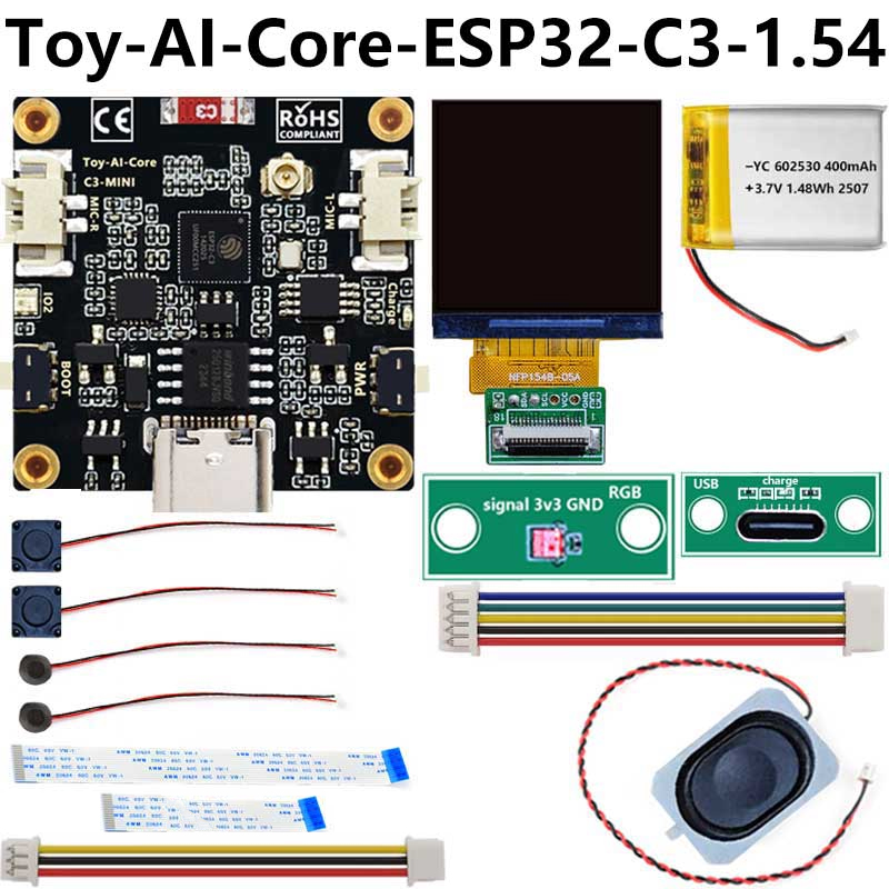 ESP32 C3 Voice Robot Mini Development Board AI DeepSeek Toy Doll Core 1.28 inch 1.54inch LCD