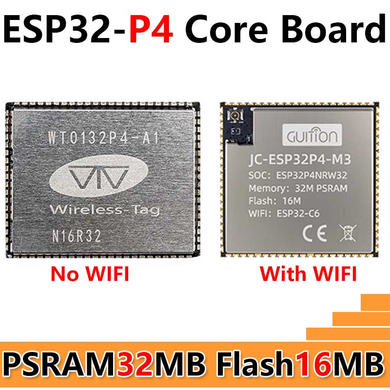 ESP32-P4 Core Board 32MB PSRAM 16MB Flash, Onboard ESP32-C6 Development Board
