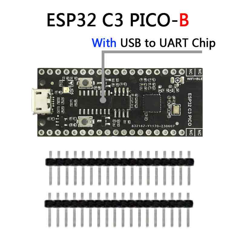 ESP32 C3 WiFi Bluetooth Board GPIO Port Compatible with Raspberry Pi PICO layout For Arduino IED