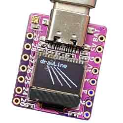 Raspberry pi RP2040 development board with 0.42 inch LCD for Arduino Micropython