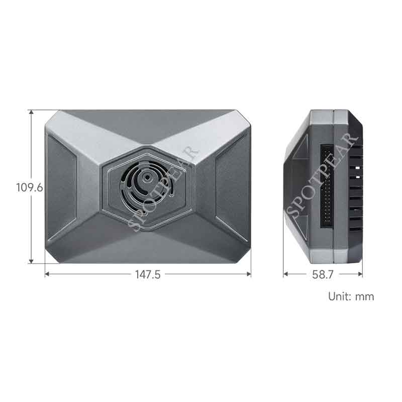 Metal Case Specialized for Jetson Nano Developer Kit Aluminum alloy radiating case