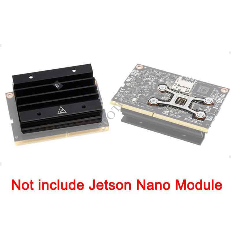 Jetson Nano heatsink Aluminum heatsink Cooler with Bracket shrapnel reserved thermal grease 