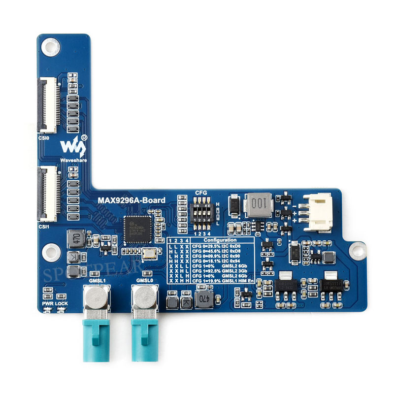 MAX9296A GMSL Camera Adapter Board 2-Ch High-Speed And Low-Latency Transmission For Raspberry Pi 5 Jetson Orin Nano/NX